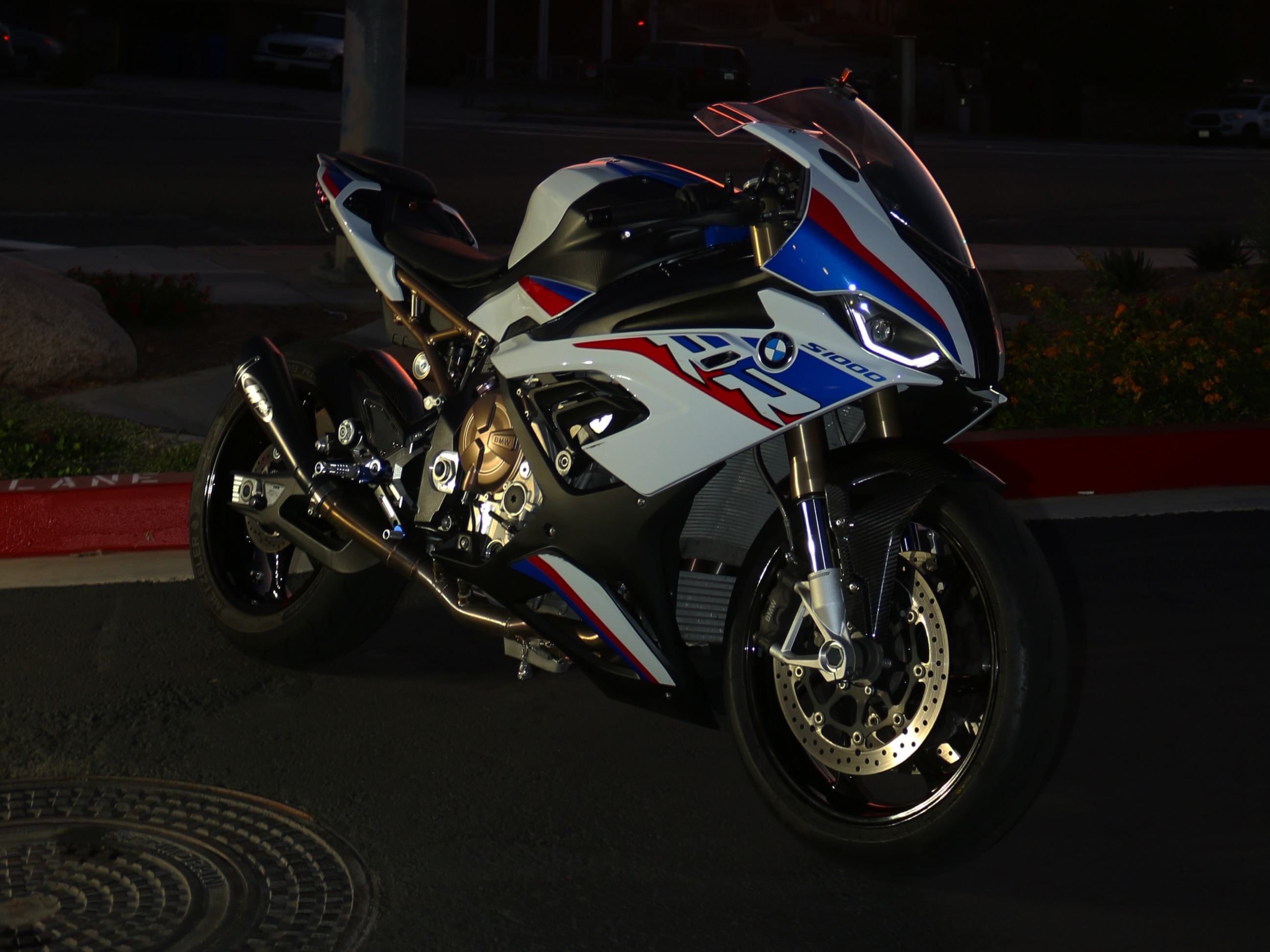 BMW S1000RR motorcycle detail